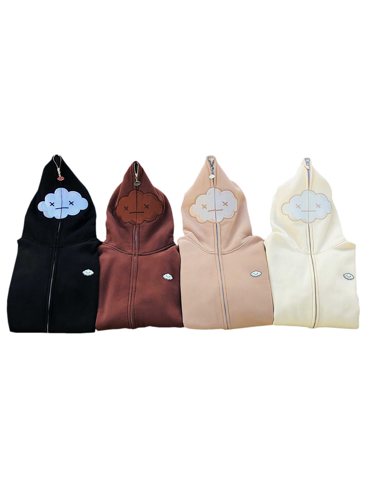 FULL ZIP CLOUD HEAD HOODIE – scubieee