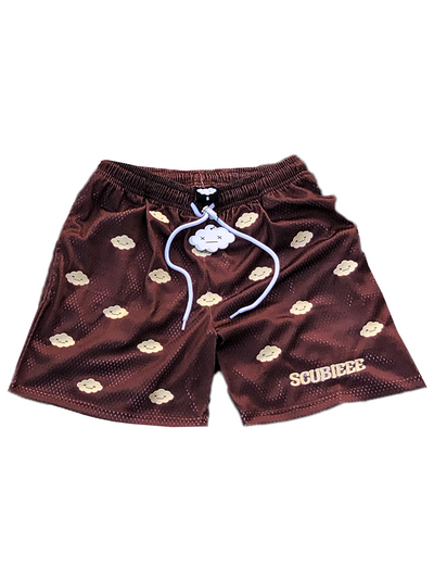 TECH MESH CLOUD PATTERN SHORTS